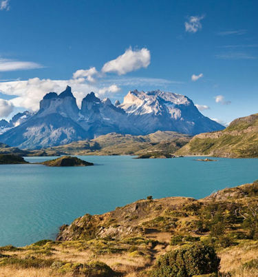 Beautiful lakes at Torres del Paine